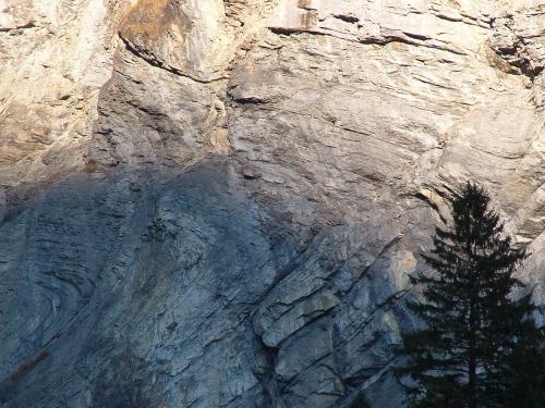 Alpine folding, Wengen.