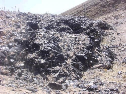 Obsidian deposit