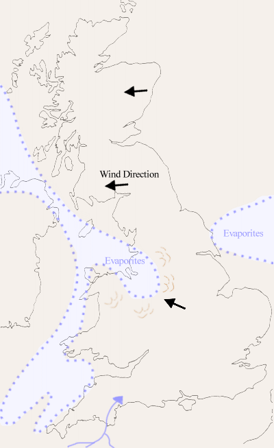 Triassic Palaeogeography of UK
