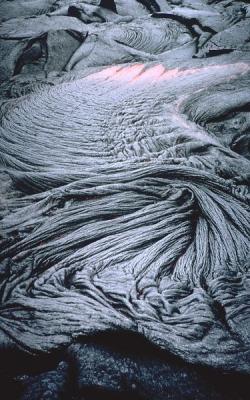 Pahoehoe lava