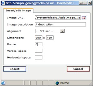Completed image dialog Completed image dialog
