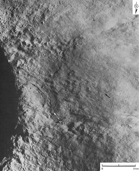 Flows on crater