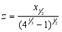 z=half-width over constant